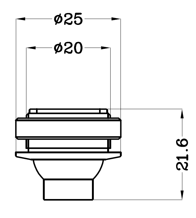 H4101專業射燈燈具尺寸圖