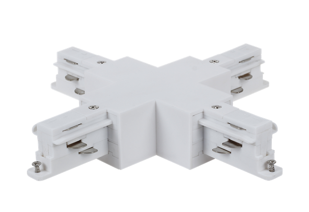 方形X接驳器_led轨道灯四线导轨接头
