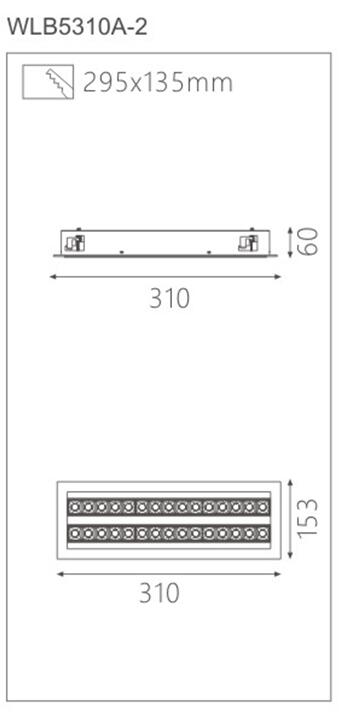 HWLB5310A-2天花射燈截面圖