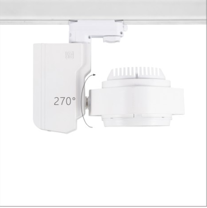 H3112led博物导轨灯具硬件旋转角度