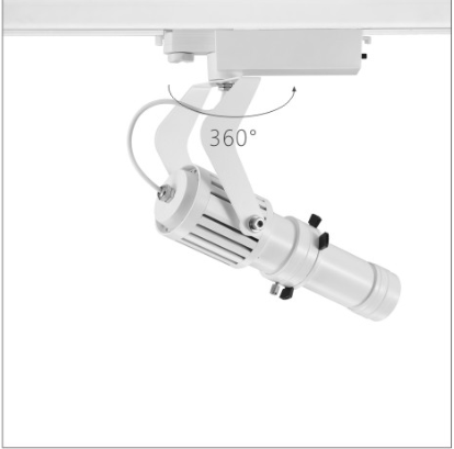 H3215led博物导轨灯具旋转角度