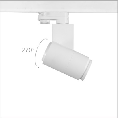 H3210led博物导轨灯具旋转角度